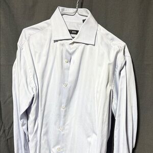 Boss Men's Light Blue Dress Shirt